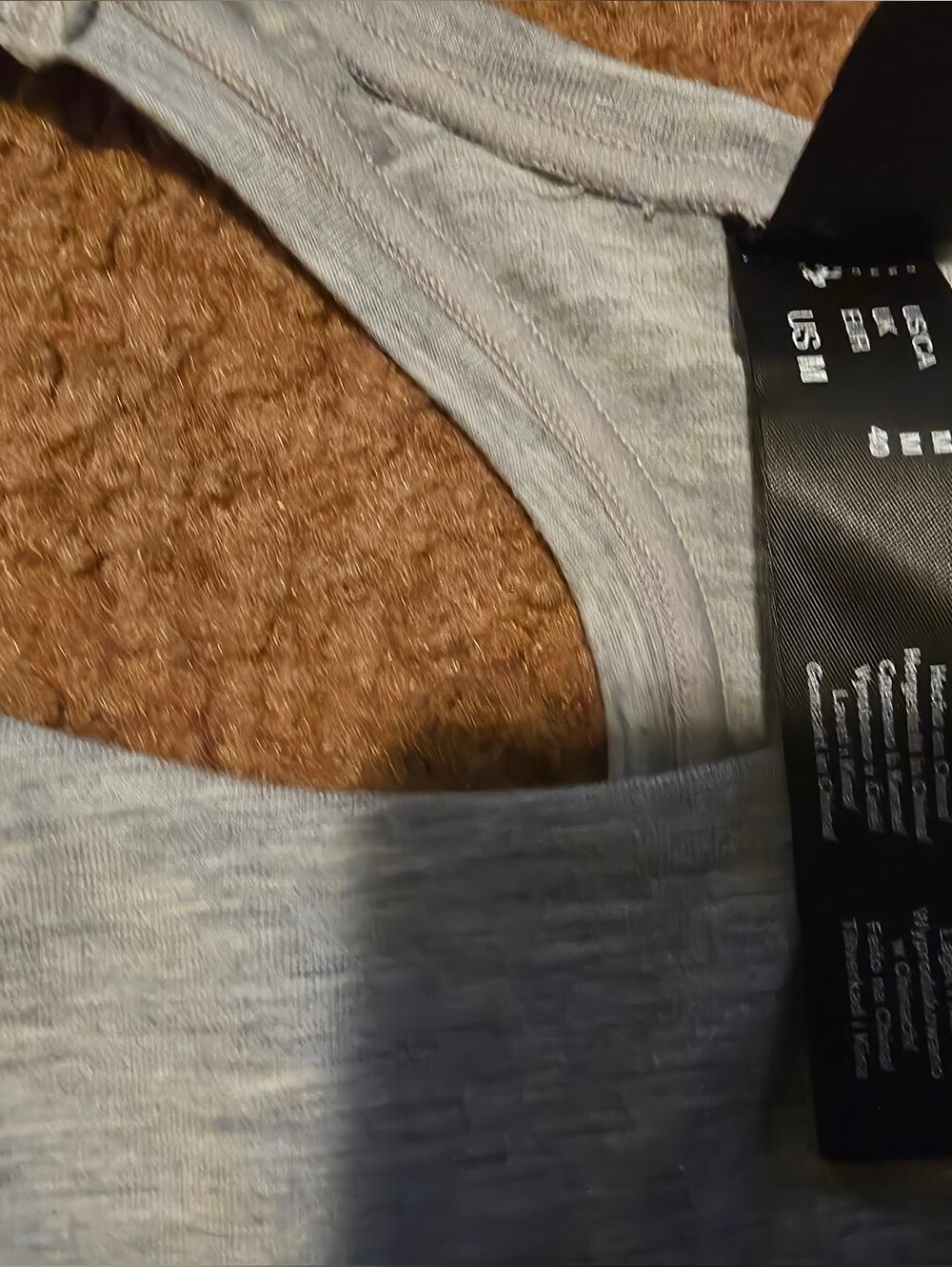 NWT- DKNY Gray Logo Sports Bra - Gray - Picture 6 of 16